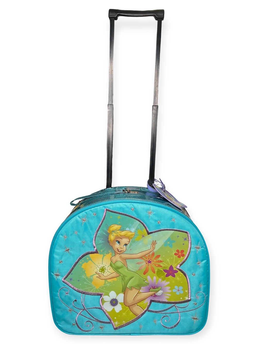 Disney Store Tinker Bell Rolling Luggage Bag Suitcase Carry on Extending Handle